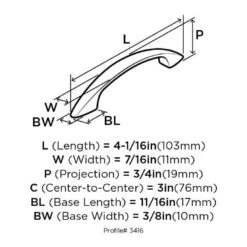 Amerock Allison Cabinet Pull 3 In. Polished Chrome 10 Pk -Supply Tools Market 017bdae9 edf3 415b abef a394d2b3e823