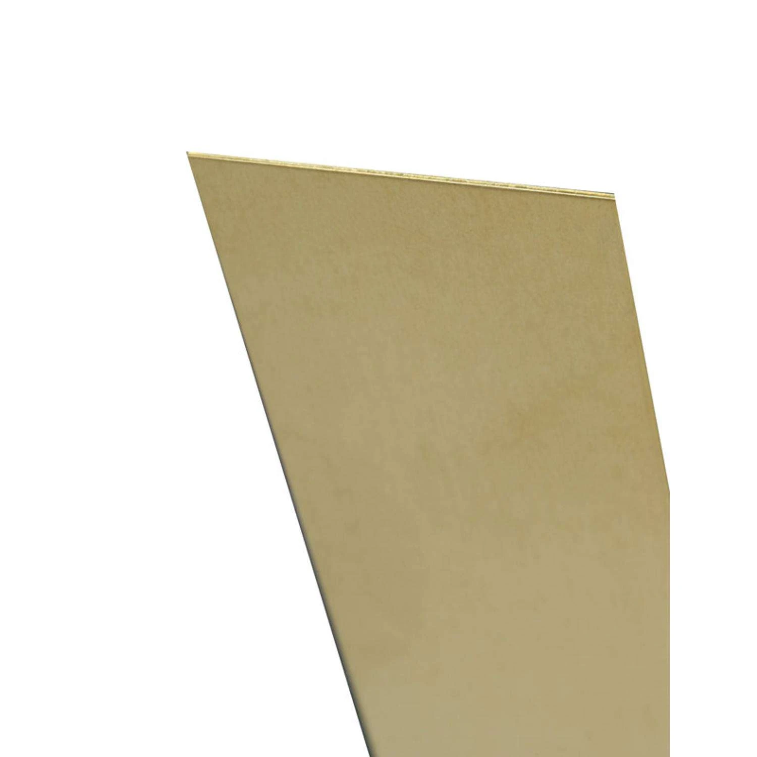 K&S 0.04 In. X 6 In. W X 12 In. L Mill Brass Plain Sheet Metal 3 K&S 0.04 In. X 6 In. W X 12 In. L Mill Brass Plain Sheet Metal