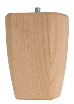 Waddell 4 In. H Square Tapered Wood Bun Foot