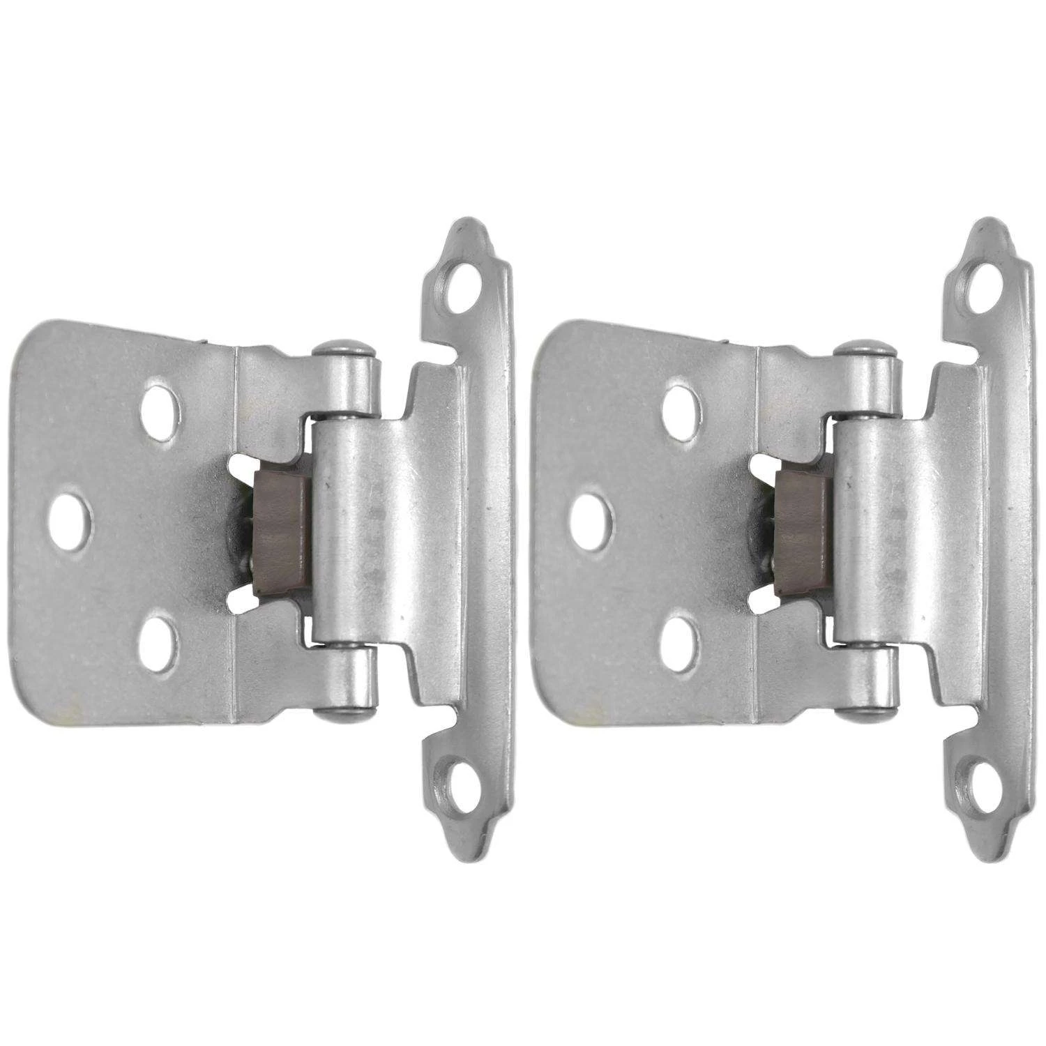 Laurey 1-5/8 In. W X 2-3/4 In. L Brushed Satin Nickel Silver Metal Cabinet Hinge 2 Pk 5 Laurey 1-5/8 In. W X 2-3/4 In. L Brushed Satin Nickel Silver Metal Cabinet Hinge 2 Pk - Image 3