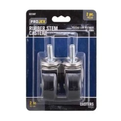 Projex 2 In. D Swivel Rubber Caster 80 Lb 2 Pk