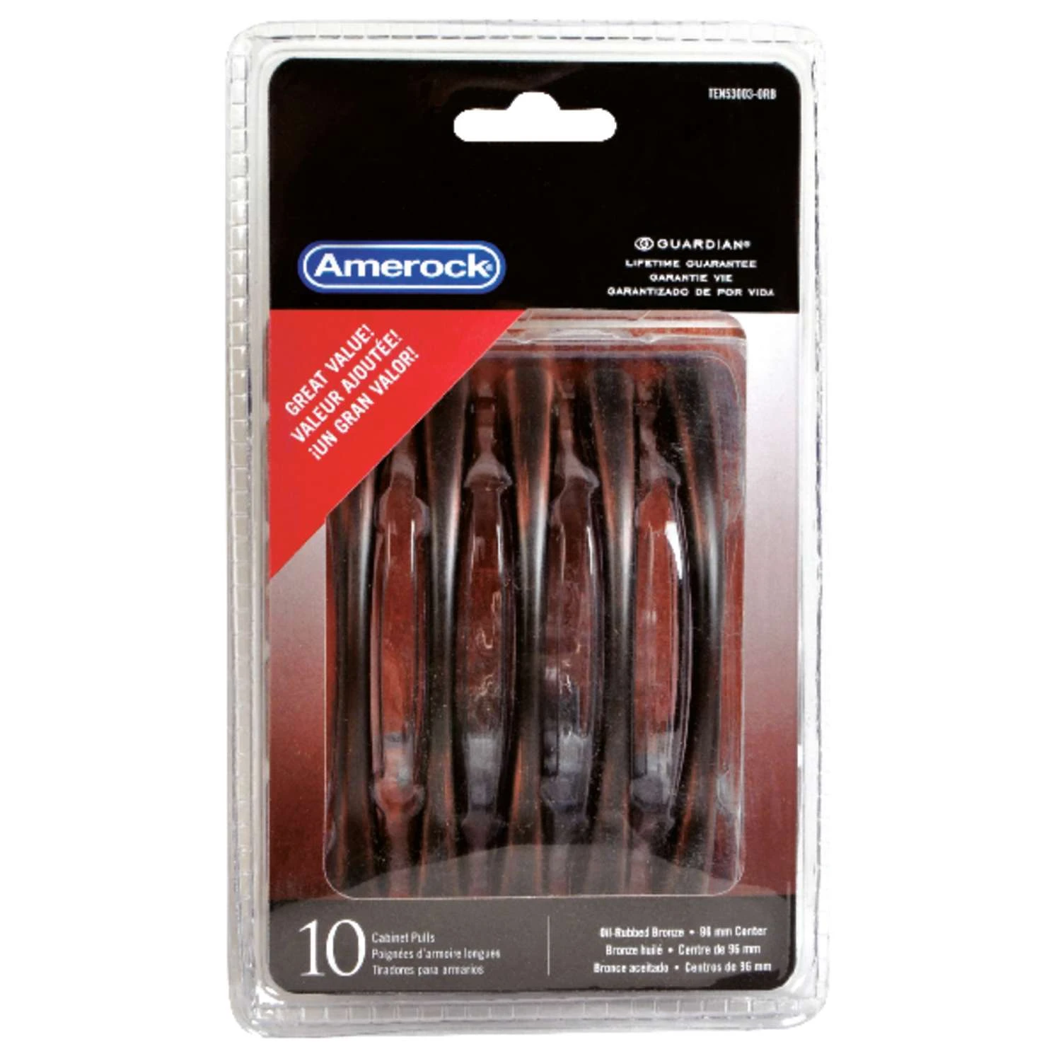 Amerock Allison Cabinet Pull 3-3/4 In. Oil Rubbed Bronze Brown 10 Pk 3 Amerock Allison Cabinet Pull 3-3/4 In. Oil Rubbed Bronze Brown 10 Pk