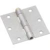 National Hardware 3-1/2 In. W X 3-1/2 In. L Galvanized Silver Steel Broad Hinge 2 Pk -Supply Tools Market 09e475c7 b020 47c4 8d67 b3defc50b7ed