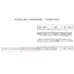Richelieu TU9997 Series 22 In. L Steel Full Extension Drawer Slide 2 Pk -Supply Tools Market 0b7a9881 685a 44cf b620 ec78d743b8c6