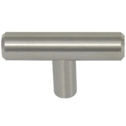 Laurey Melrose Traditional T-Shape Cabinet Knob 2 In. D 1-1/4 In. Satin Nickel 10 Pk