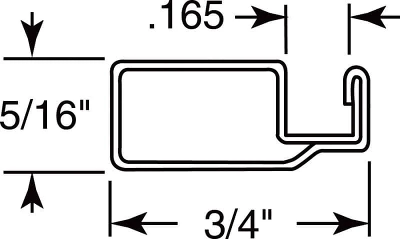 Prime-Line Brown Aluminum 5/8 In. W X 146 In. L Screen Frame 1 Pk 4 Prime-Line Brown Aluminum 5/8 In. W X 146 In. L Screen Frame 1 Pk - Image 2