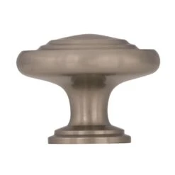 Amerock Inspirations Round Cabinet Knob 1-1/4 In. D 1 In. Satin Nickel 10 Pk -Supply Tools Market 164f35cc 9a1d 44eb 8853 e0f1252a2384