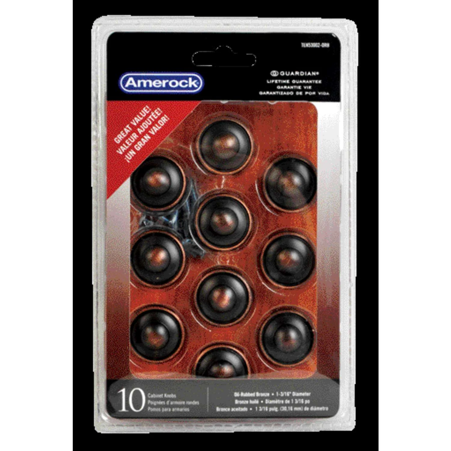 Amerock Allison Value Round Cabinet Knob 1-3/16 In. D 1-1/16 In. Oil Rubbed Bronze 10 Pk 3 Amerock Allison Value Round Cabinet Knob 1-3/16 In. D 1-1/16 In. Oil Rubbed Bronze 10 Pk
