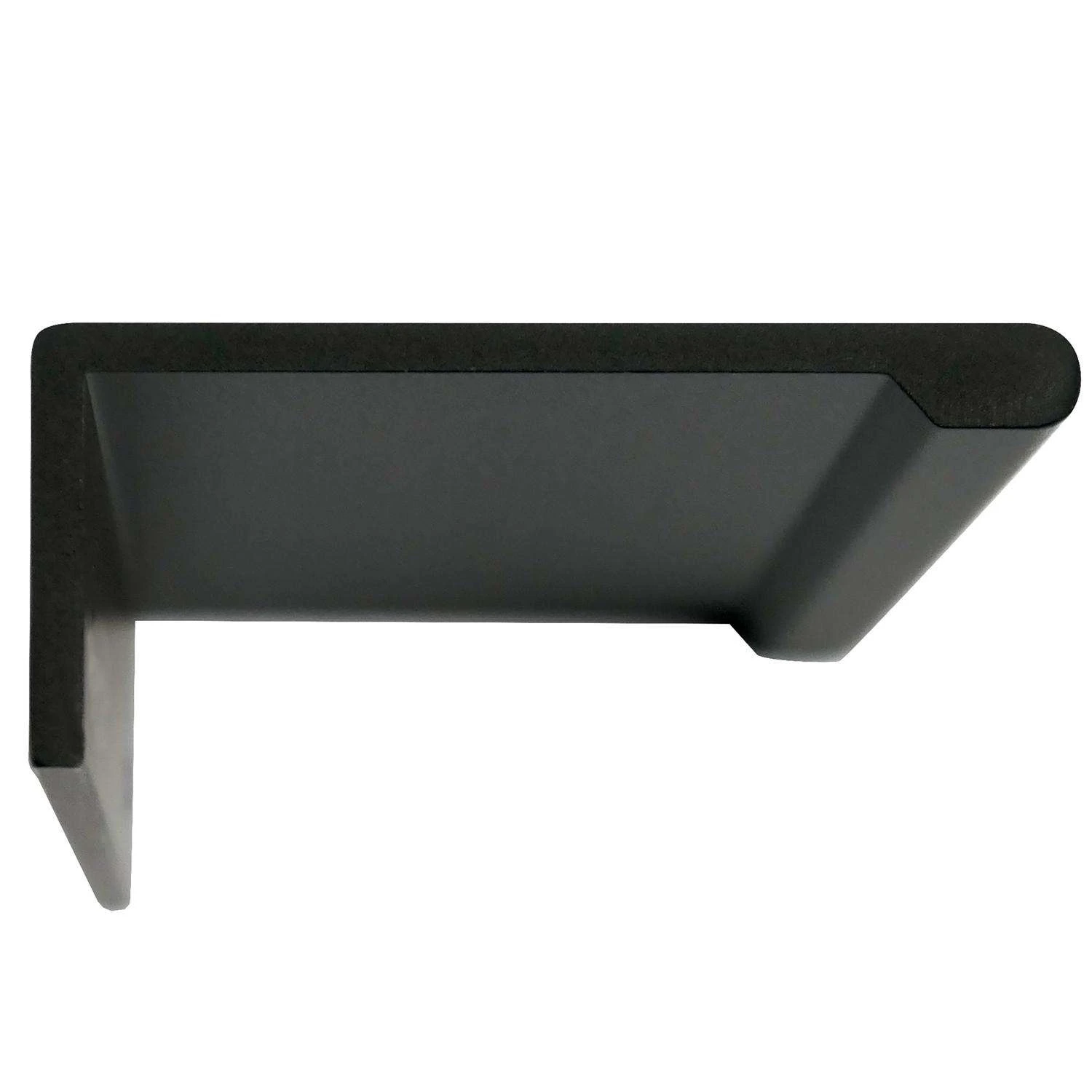 Laurey Contemporary Rectangle Edge Pull 9 In. Matte Black 1 Pk 4 Laurey Contemporary Rectangle Edge Pull 9 In. Matte Black 1 Pk - Image 2