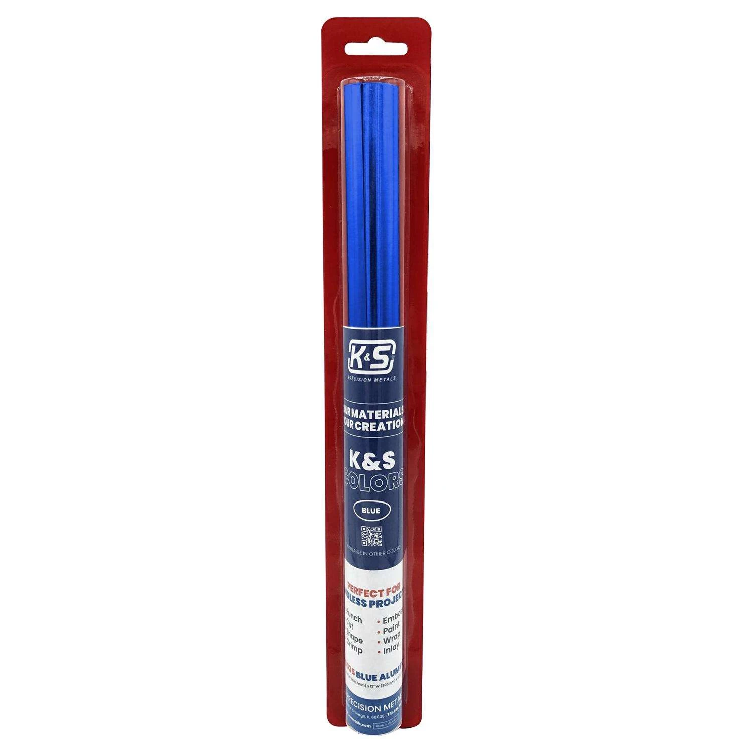 K&S Blue Alum Foil 0.04 In. X 12 In. W X 24 In. L Aluminum Foil 3 K&S Blue Alum Foil 0.04 In. X 12 In. W X 24 In. L Aluminum Foil