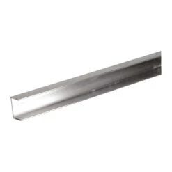 SteelWorks 0.38 In. W X 48 In. L Mill Aluminum U Channel