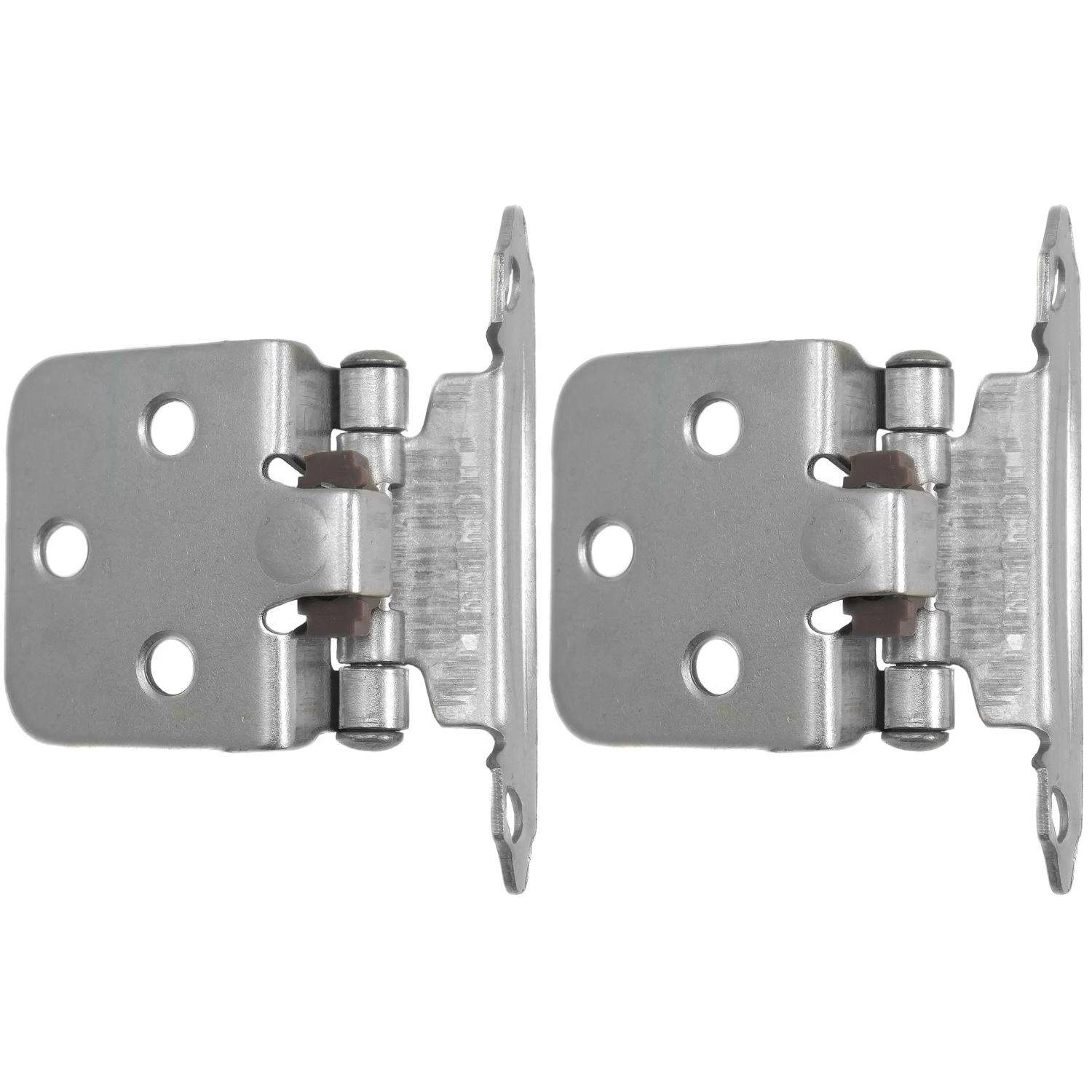 Laurey 1-5/8 In. W X 2-3/4 In. L Brushed Satin Nickel Silver Metal Cabinet Hinge 2 Pk 4 Laurey 1-5/8 In. W X 2-3/4 In. L Brushed Satin Nickel Silver Metal Cabinet Hinge 2 Pk - Image 2