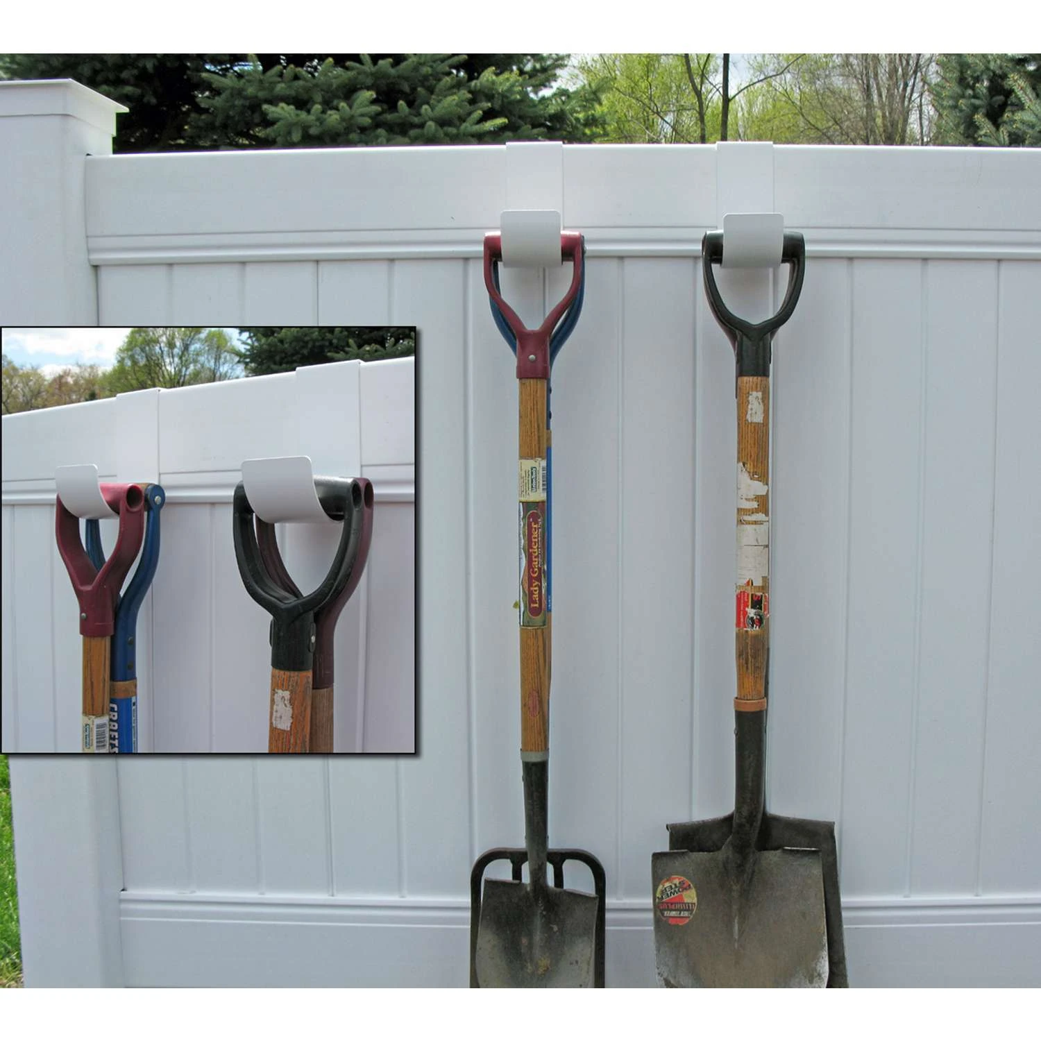 MIDE Products 6 In. L Powder Coated White Aluminum Short Slip-On Hook 25 Lb. Cap. 2 Pk 7 MIDE Products 6 In. L Powder Coated White Aluminum Short Slip-On Hook 25 Lb. Cap. 2 Pk - Image 5