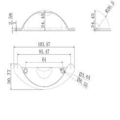Richelieu Traditional Cabinet Pull Cup 2-17/32 In. Matte Black Black 6 Pk -Supply Tools Market 33234e48 ce95 44ea 83c9 30f25546095b