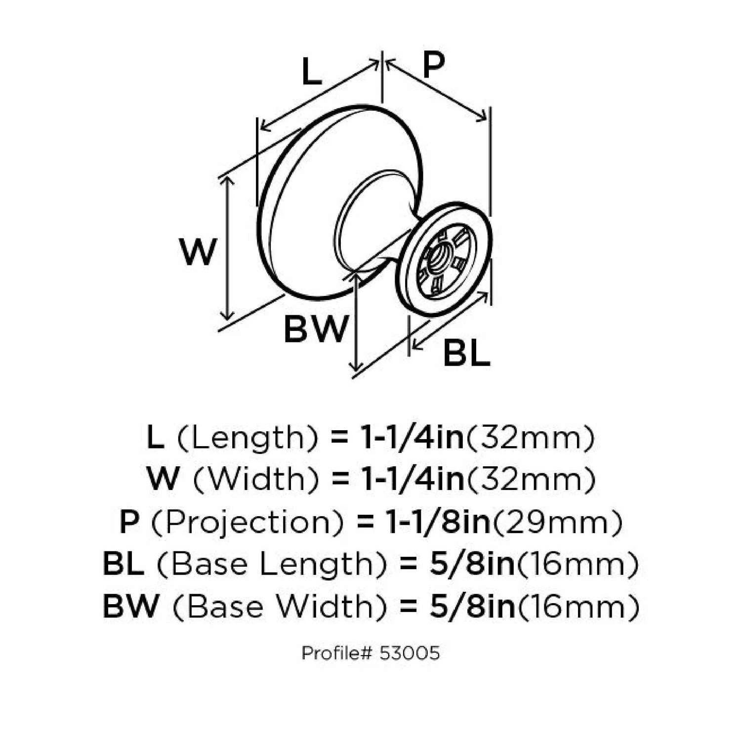 Amerock Allison Value Round Cabinet Knob 1-1/4 In. D 1-1/8 In. Satin Nickel 10 Pk 7 Amerock Allison Value Round Cabinet Knob 1-1/4 In. D 1-1/8 In. Satin Nickel 10 Pk - Image 5