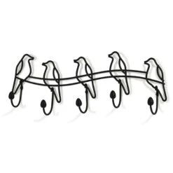 Spectrum 18.5 In. L Black Steel Hook Rack 1 Pk