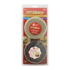 SuperSliders Beige Assorted In. Push-On Plastic Chair Glide 4 Pk