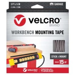VELCRO Brand Workbench Mounting Tape Large Foam Workbench Mounting Tape 60 In. L 1 Pk