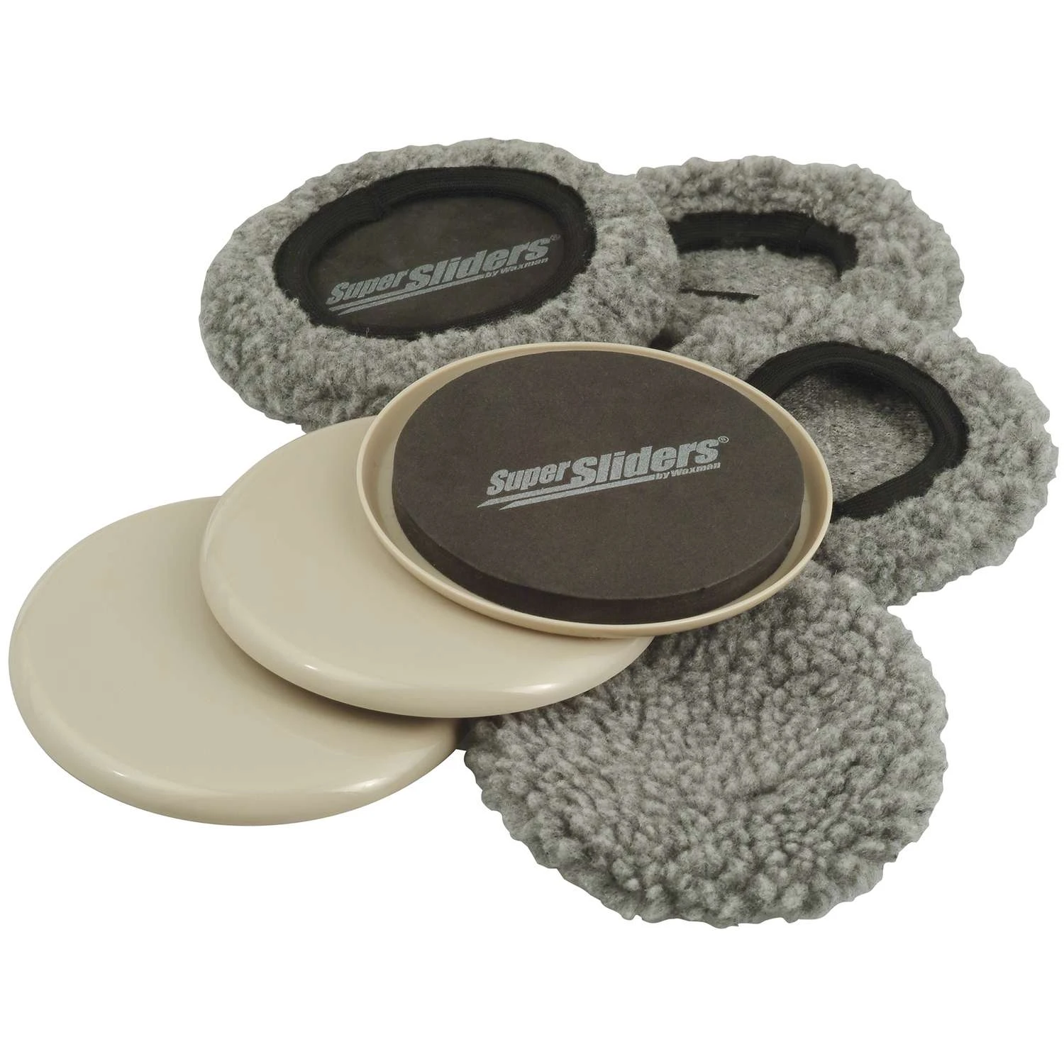 SuperSliders Beige Assorted In. Push-On Plastic Chair Glide 4 Pk 4 SuperSliders Beige Assorted In. Push-On Plastic Chair Glide 4 Pk - Image 2