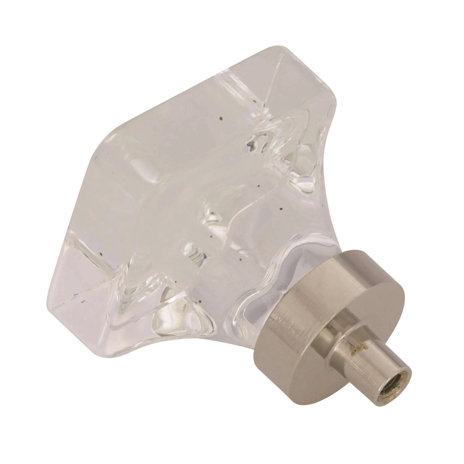 Amerock Glacio Transitional Square Cabinet Knob 1-5/16 In. Polished Nickel 1 Pk 6 Amerock Glacio Transitional Square Cabinet Knob 1-5/16 In. Polished Nickel 1 Pk - Image 4