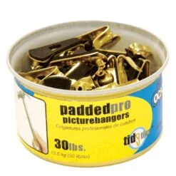 OOK Brass-Plated Padded Picture Hanger 30 Lb 15 Pk