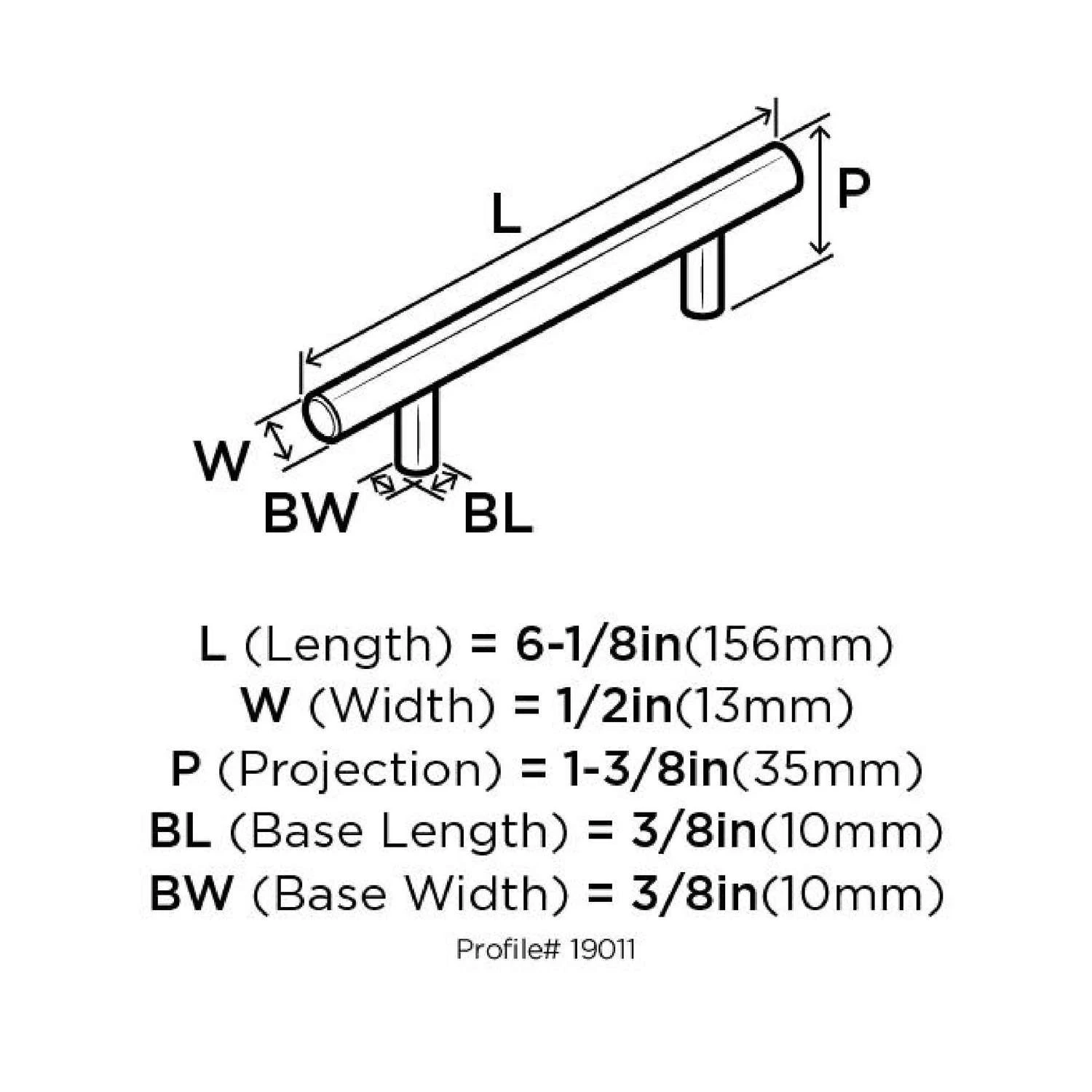 Amerock Bar Bar Pull Stainless Steel 1 Pk 5 Amerock Bar Bar Pull Stainless Steel 1 Pk - Image 4