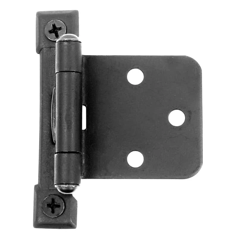 Acorn 2-5/8 In. W X 2-5/8 In. L Black Iron Overlay Hinge 2 Pk 3 Acorn 2-5/8 In. W X 2-5/8 In. L Black Iron Overlay Hinge 2 Pk