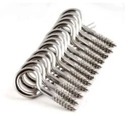 Hangman Silver Open Loop Christmas Light Hangers 12 Pk