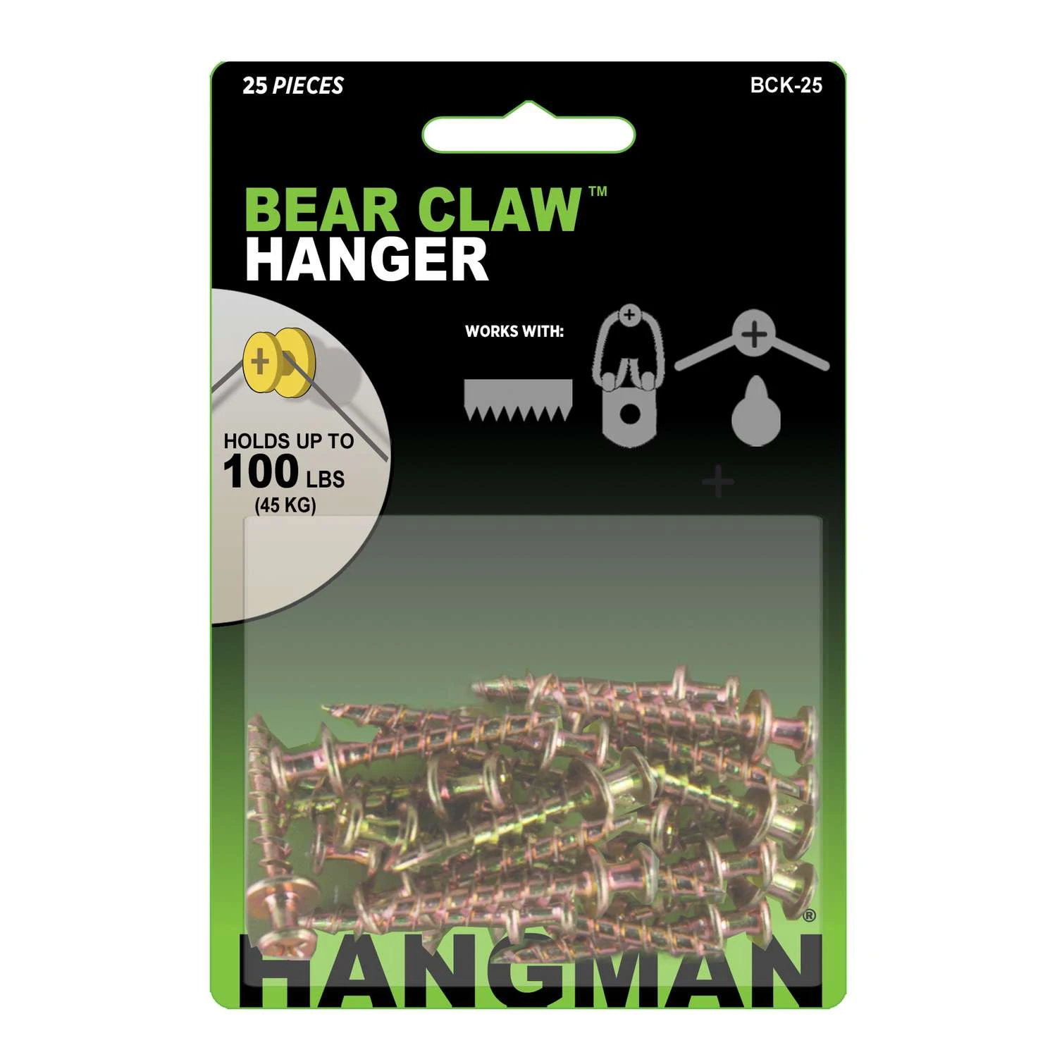 Hangman Gold Heavy Duty Double Headed Hanger 100 Lb 25 Each 4 Hangman Gold Heavy Duty Double Headed Hanger 100 Lb 25 Each - Image 2