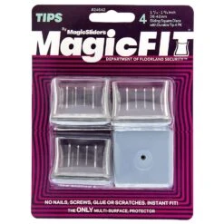 Magic Fit Magic Sliders Gray Push-On Polymer Sliding Discs 4 Pk