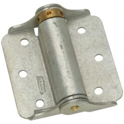 National Hardware 3 In. L Galvanized Silver Steel Spring Hinge 2 Pk
