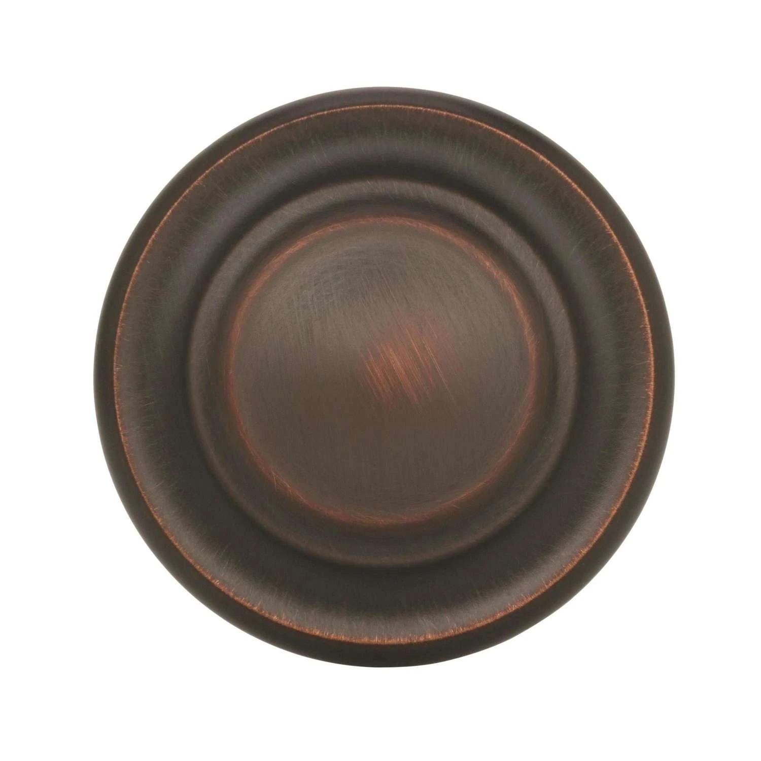 Amerock Inspirations Round Cabinet Knob 1-1/4 In. D 1 In. Oil Rubbed Bronze 10 Pk 4 Amerock Inspirations Round Cabinet Knob 1-1/4 In. D 1 In. Oil Rubbed Bronze 10 Pk - Image 2