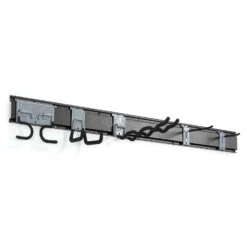 Crawford Duramount 49 In. L Black/Silver Steel Rail System Tool Organizer 450 Lb. Cap. 1 Pk