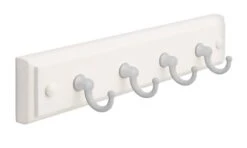 Amerock 9 In. L White Fiberboard/Zinc Small Key Rack 1 Pk