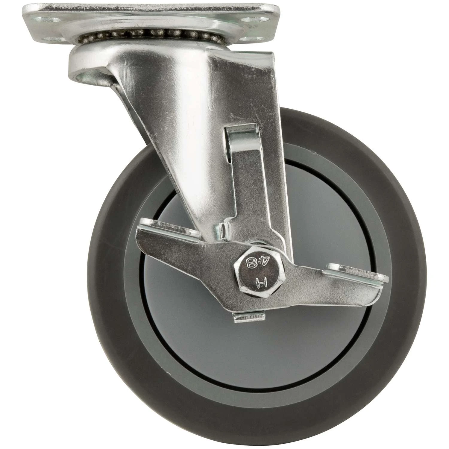 Titan 5 In. D Swivel Thermoplastic Rubber Caster 350 Lb 1 Pk 4 Titan 5 In. D Swivel Thermoplastic Rubber Caster 350 Lb 1 Pk - Image 2