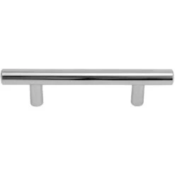 Laurey Melrose T-Bar Cabinet Pull 3-3/4 In. Polished Chrome Silver 5 Pk -Supply Tools Market 88565435 ecc2 44b6 92f5 9817c8952857