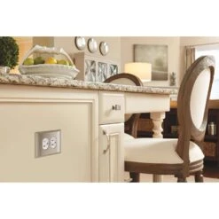 Amerock Candler Rectangle Cabinet Knob 1-1/4 In. D 1-1/8 In. Satin Nickel 5 Pk -Supply Tools Market 8a4720c8 1dd2 43d9 8539 ee81733d3d8b