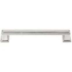 MNG Beacon Hill Bar Cabinet Pull 7-9/16 In. Polished Nickel Silver 1 Pk