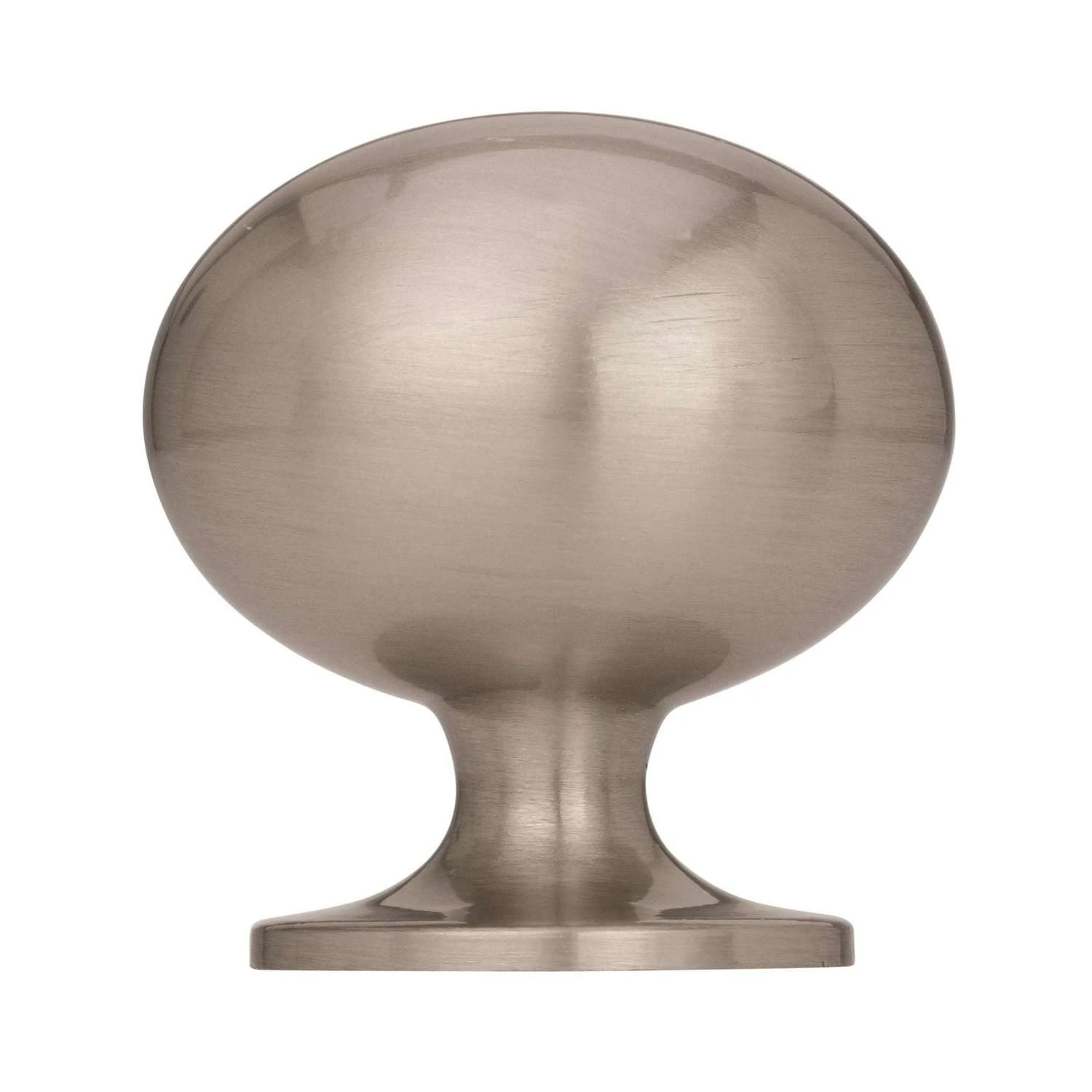 Amerock Allison Oval Cabinet Knob 1-3/8 In. D 1 In. Satin Nickel 10 Pk 6 Amerock Allison Oval Cabinet Knob 1-3/8 In. D 1 In. Satin Nickel 10 Pk - Image 4