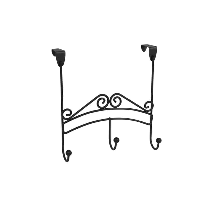 Spectrum 11.5 In. L Black Steel Hook Rack 1 Pk 3 Spectrum 11.5 In. L Black Steel Hook Rack 1 Pk