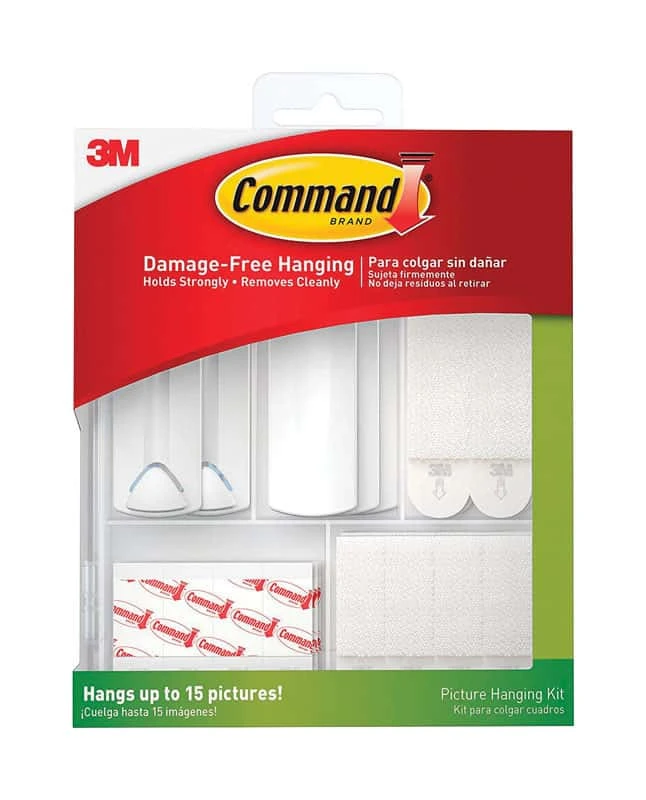 3M White Assorted Picture Hanging Kit 5 Lb 38 Pk 3 3M White Assorted Picture Hanging Kit 5 Lb 38 Pk