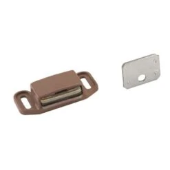 Amerock 1-1/8 In. W X 2 In. L Nickel Tan Plastic Magnetic Catch 10 Pk