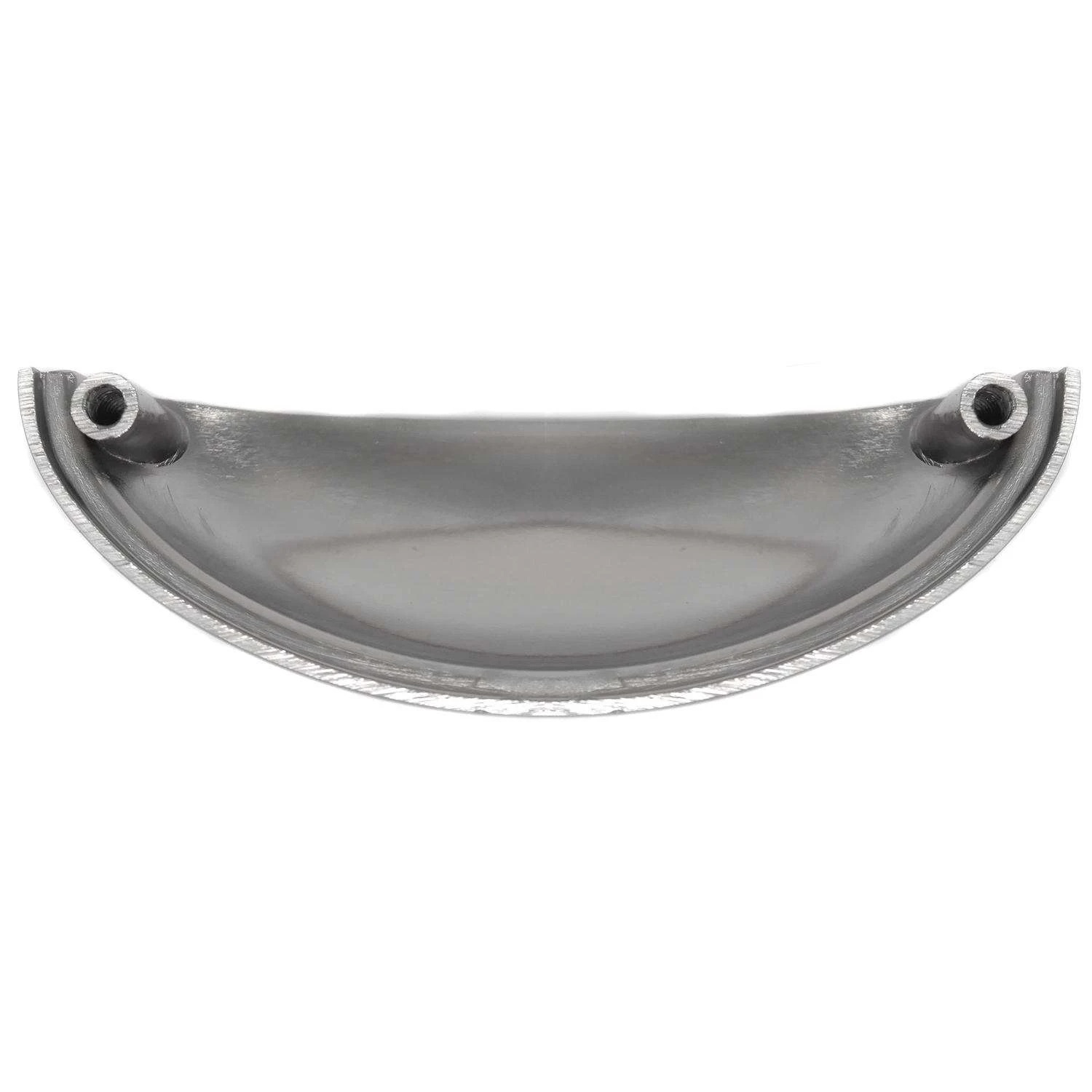 Laurey Newport Half Oval Cabinet Pull Cup 3 In. Satin Nickel Silver 10 Pk 6 Laurey Newport Half Oval Cabinet Pull Cup 3 In. Satin Nickel Silver 10 Pk - Image 4