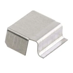 Prime-Line Mill Silver Aluminum 1/2 In. W X 5/8 In. L Spreader Bar 100 Pk