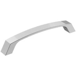 Amerock Premise Contemporary Rectangle Cabinet Pull 5-1/16 In. Polished Chrome 1 Pk