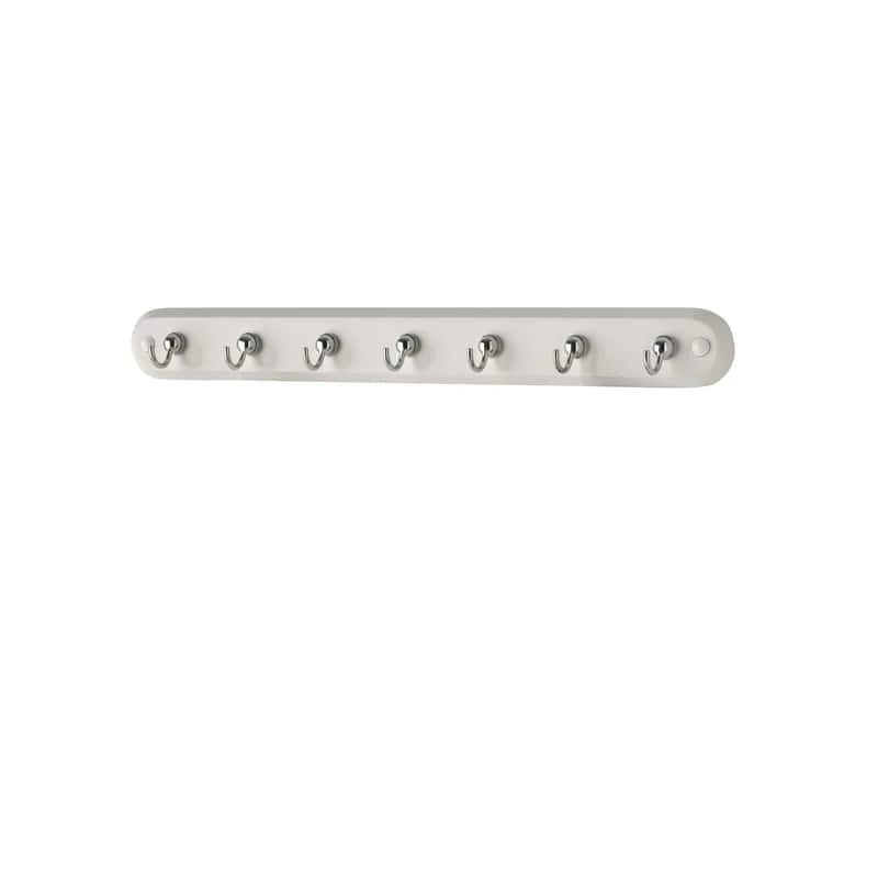Spectrum 14 In. L Chrome White Steel/Wood Small Contemporary Key Rack 1 Pk 3 Spectrum 14 In. L Chrome White Steel/Wood Small Contemporary Key Rack 1 Pk