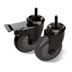 Big Green Egg One Locking And One Non-locking Caster 4 In. D Swivel Polyurethane Caster 165 Lb 2 Pk