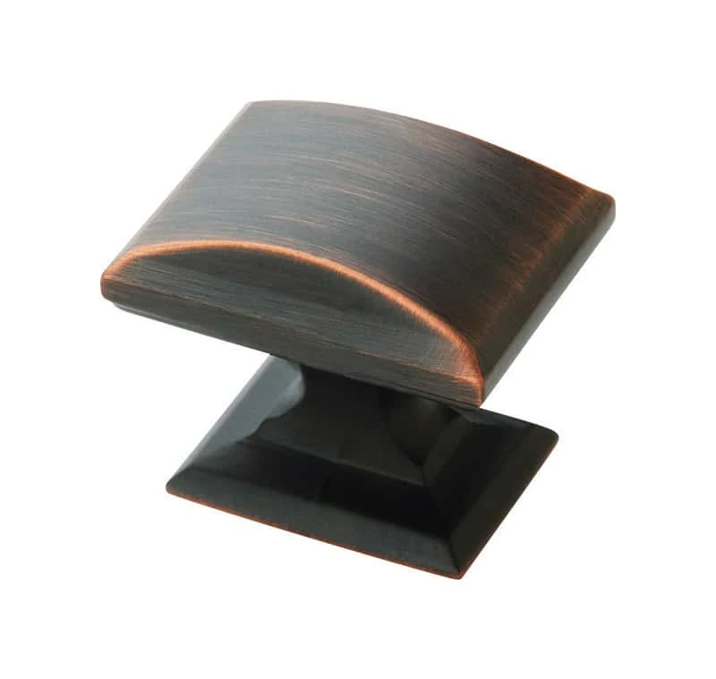 Amerock Candler Rectangle Cabinet Knob 1-1/4 In. D 1-1/8 In. Oil Rubbed Bronze 5 Pk 3 Amerock Candler Rectangle Cabinet Knob 1-1/4 In. D 1-1/8 In. Oil Rubbed Bronze 5 Pk