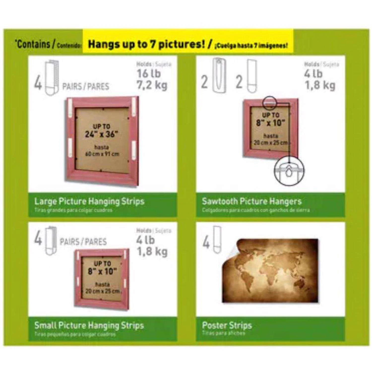 3M Command White Assorted Picture Hanging Set 4 Lb 16 Pk 6 3M Command White Assorted Picture Hanging Set 4 Lb 16 Pk - Image 4