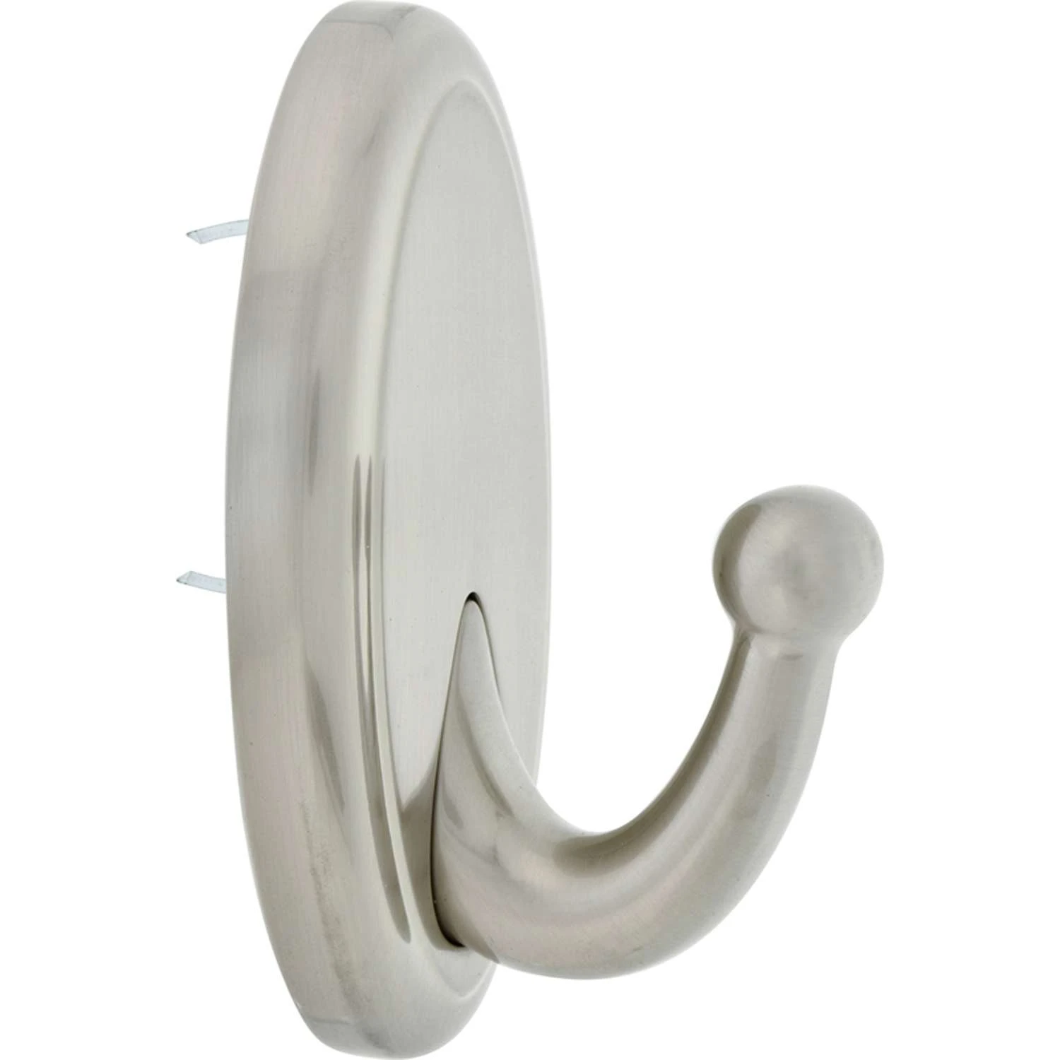 Hillman High & Mighty 3.5 In. L Satin Nickel Steel Oval Hook 25 Lb. Cap. 1 Pk 4 Hillman High & Mighty 3.5 In. L Satin Nickel Steel Oval Hook 25 Lb. Cap. 1 Pk - Image 2